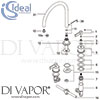 Ideal Standard Silver Kit Mixer 3H Kitchen Tap Spare Parts